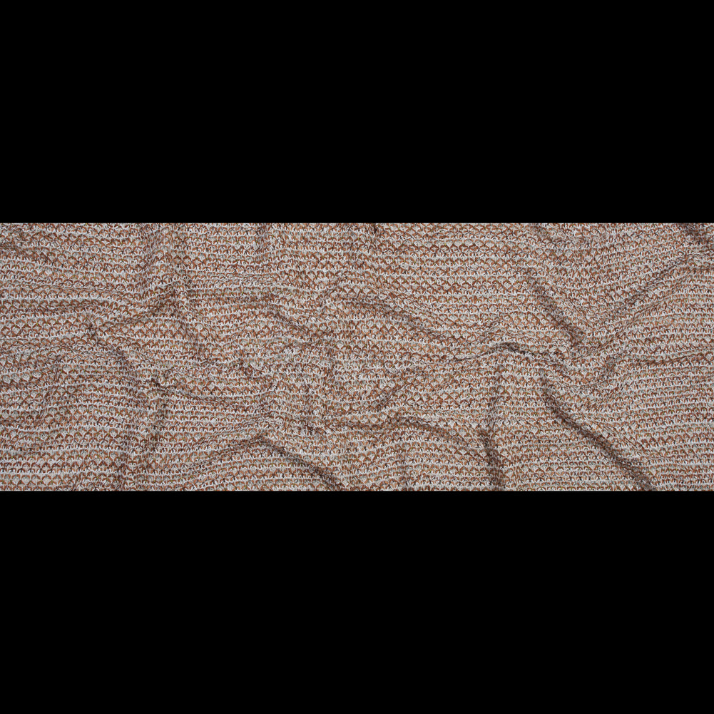 Italian White and Orange Blended Wool Knit