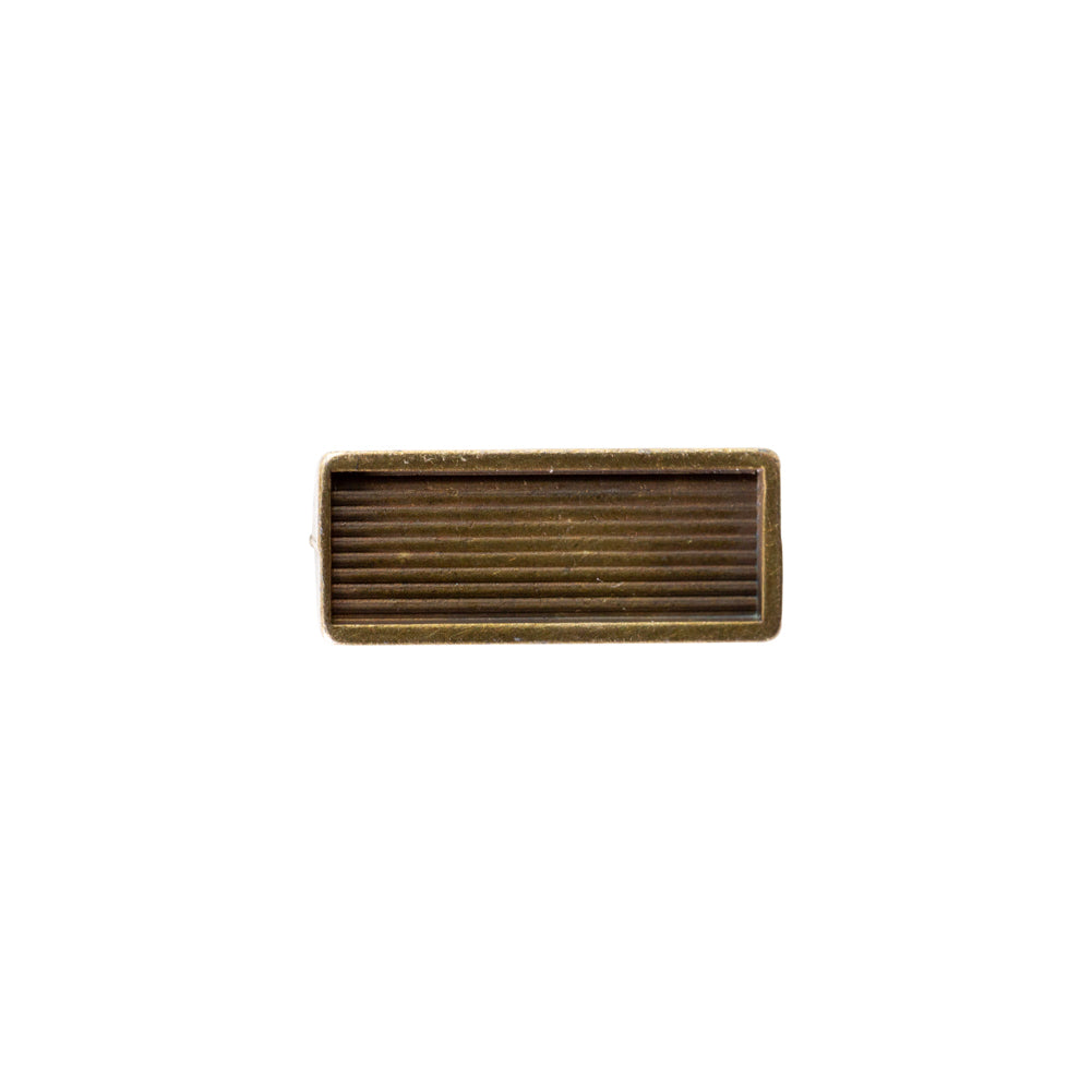 Gold Metal Toggle Button - 0.25" x 0.5"