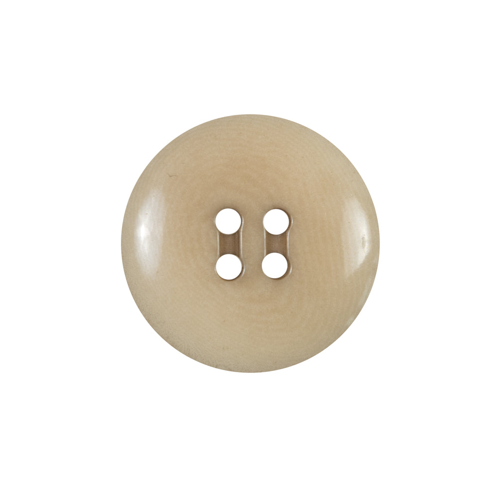 Beige Horn 4-Hole Button - 36L/23mm