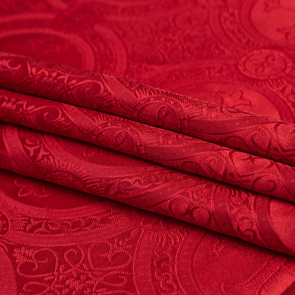 True Red Ecclesiastical Jacquard