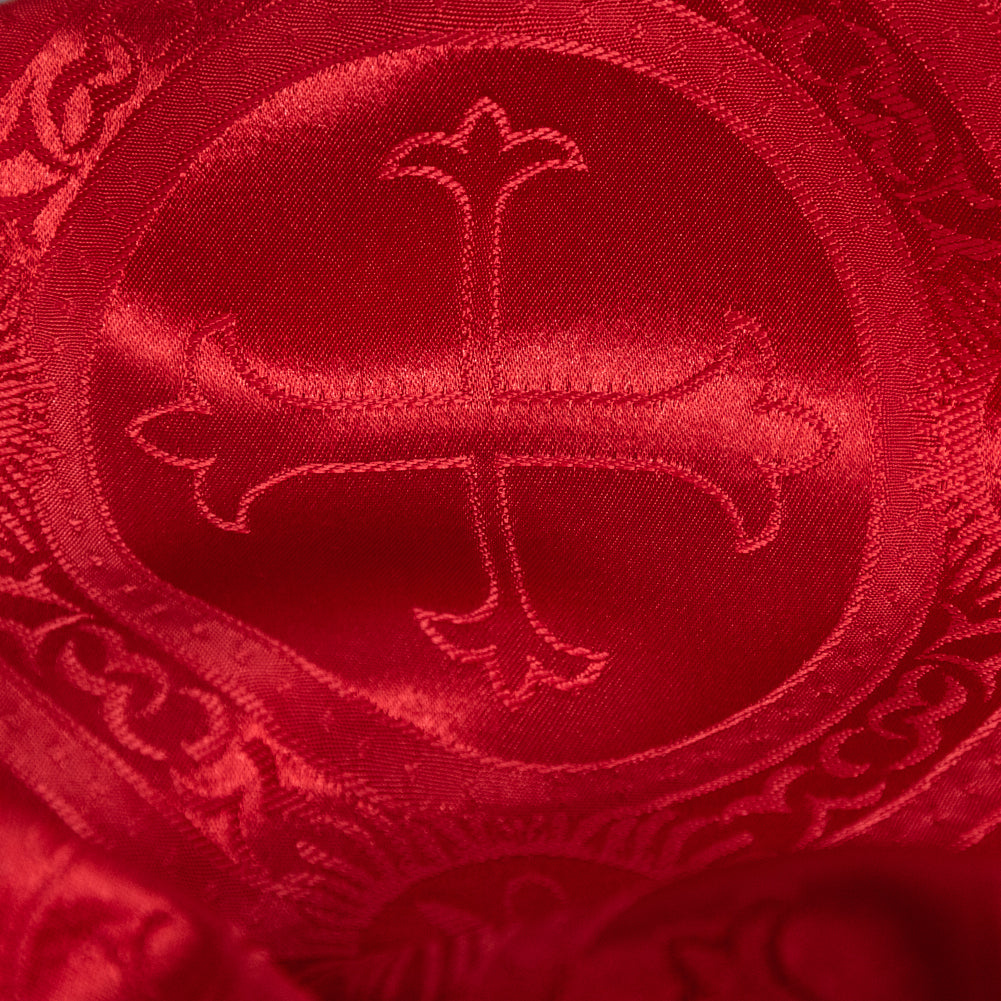 True Red Ecclesiastical Jacquard