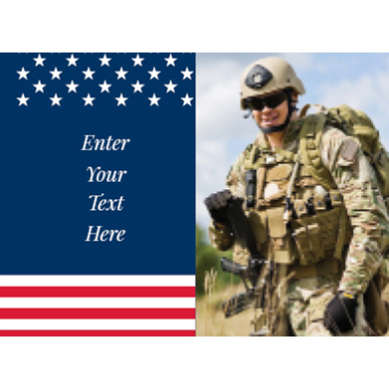 2 1/2" Personalized Patriotic Photo Memorial Votive Holders 12 Pieces