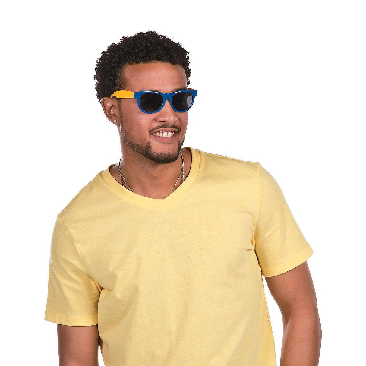 Adult’s Blue & Gold Two-Tone Sunglasses - 12 Pc.