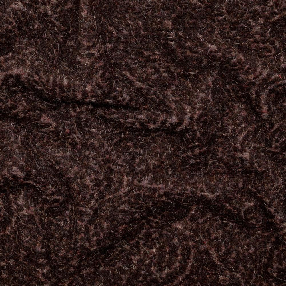 Black and Gray Fuzzy Wool Knit