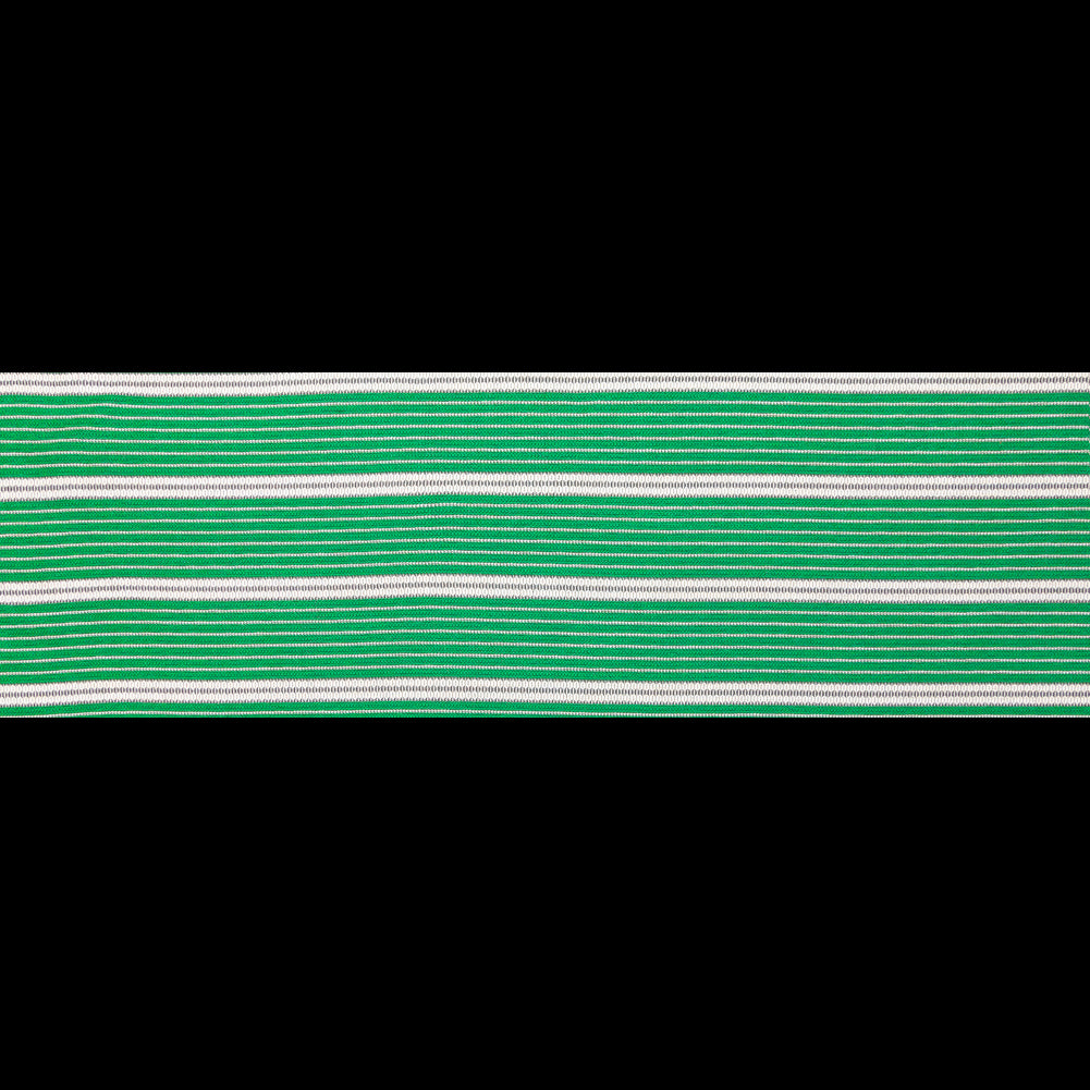 Kelly Green Striped Tweed