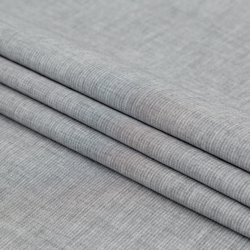 Rag & Bone Heathered Gray and White Lightweight Cotton Double Cloth