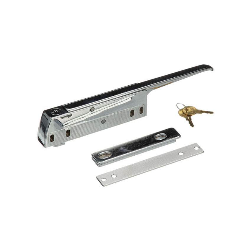 Kason 11-1/2" Magnetic Door Latch with Lock and Strike