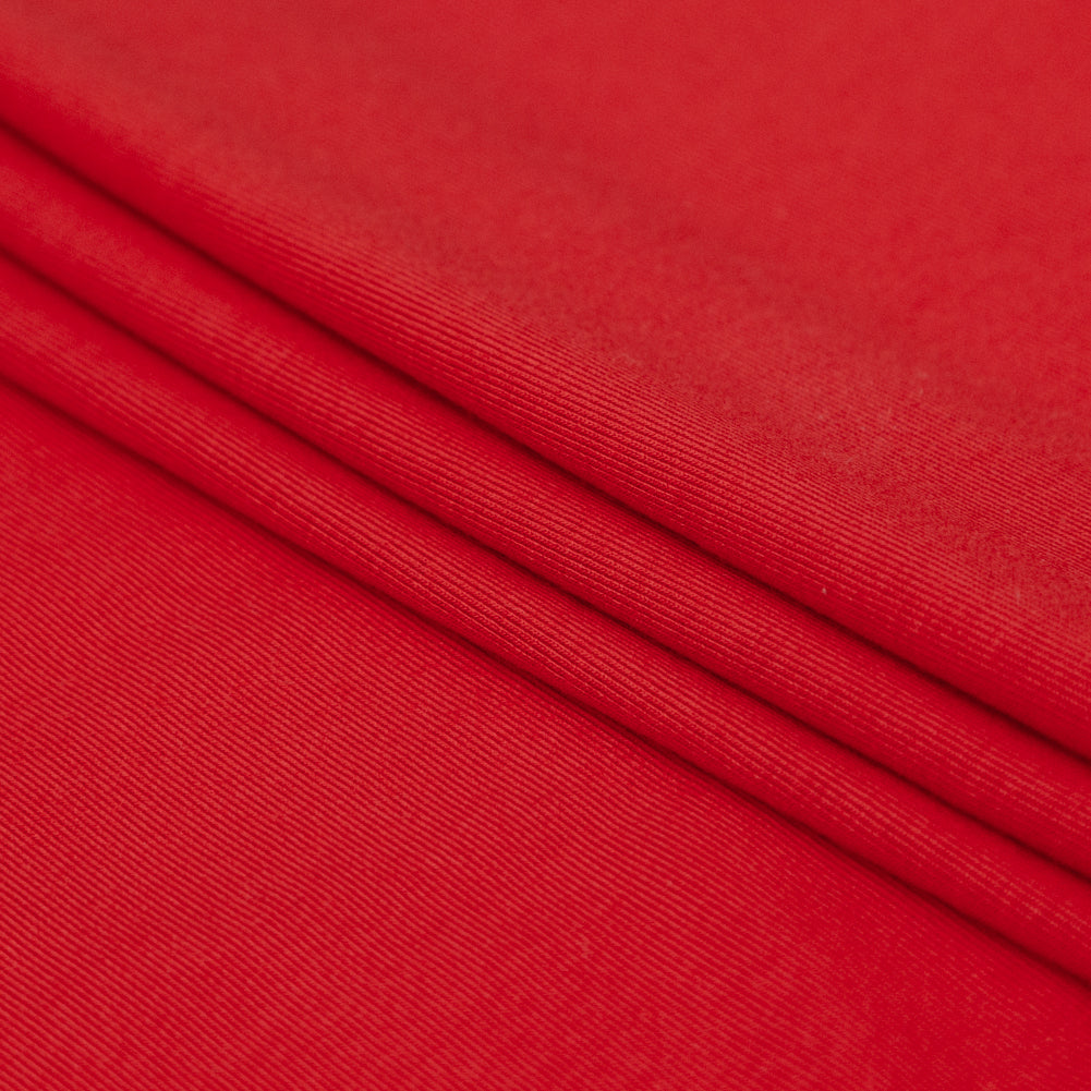 Italian Poppy Red Stretch Viscose Jersey