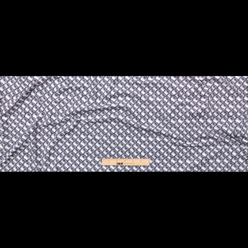 Compression Swimwear Tricot, UV Protective with Aloe Vera Microcapsules - Silver Coins - Caye Collection