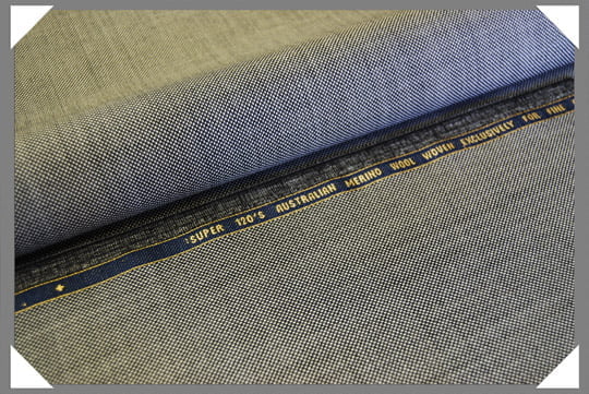 Grey Birdseye Super 120S Merino Wool Fabric - Grey Birdseye, 58/60" Width