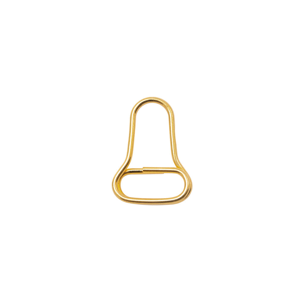Mood Exclusive Italian Small Gold Open Bell-Shaped Metal Zipper Pull
