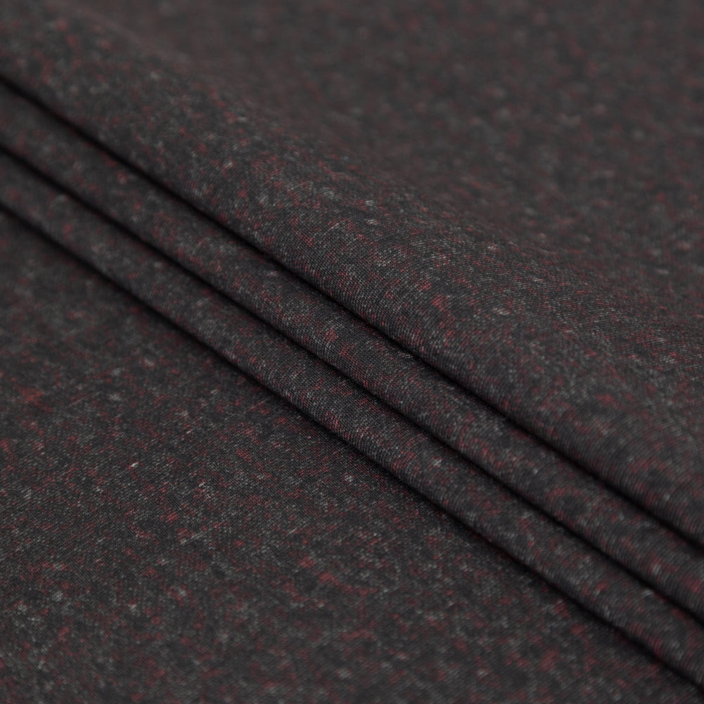 Italian Meteorite and Red Printed Ponte Knit