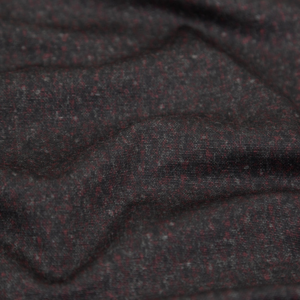 Italian Meteorite and Red Printed Ponte Knit