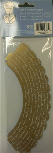 Graduation Cupcake Treat Wrap - 48 Pack