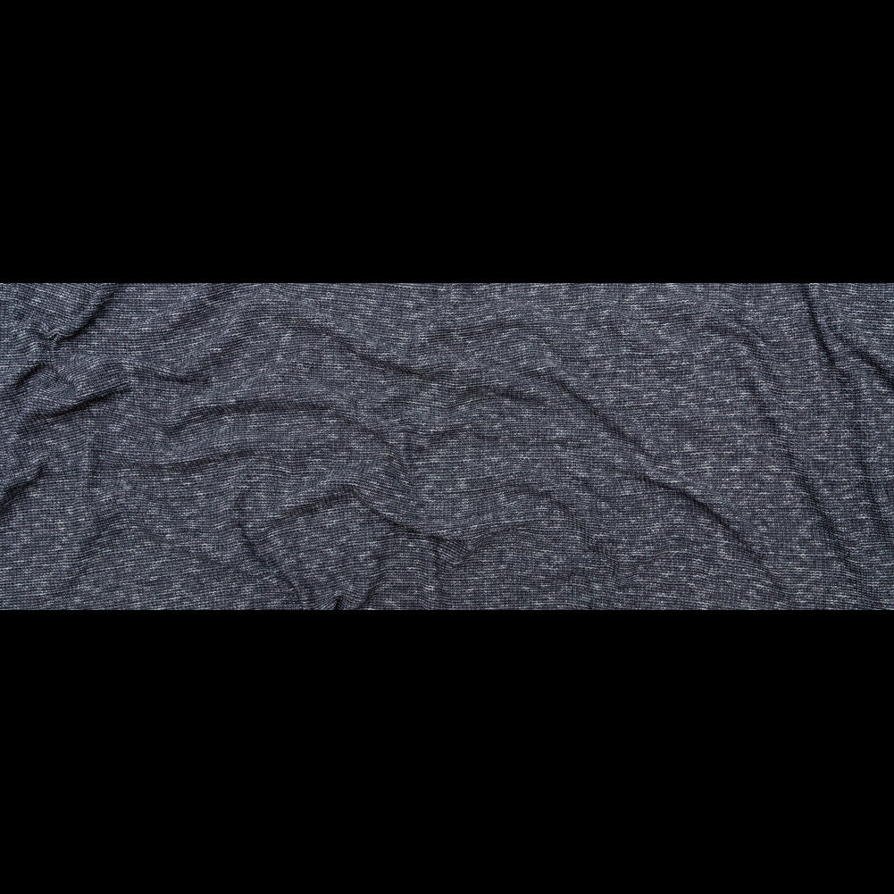 Italian Black and White Heathered Stretch Knit