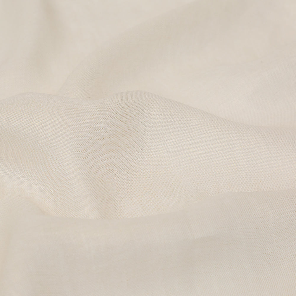 Linen Scrim with Metallic Foil - Gold on Ivory - Talatha Collection