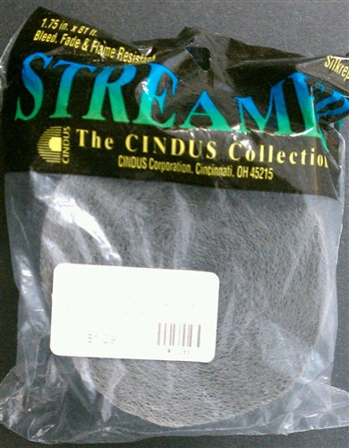 Grey Crepe Paper Streamer - 81 Feet