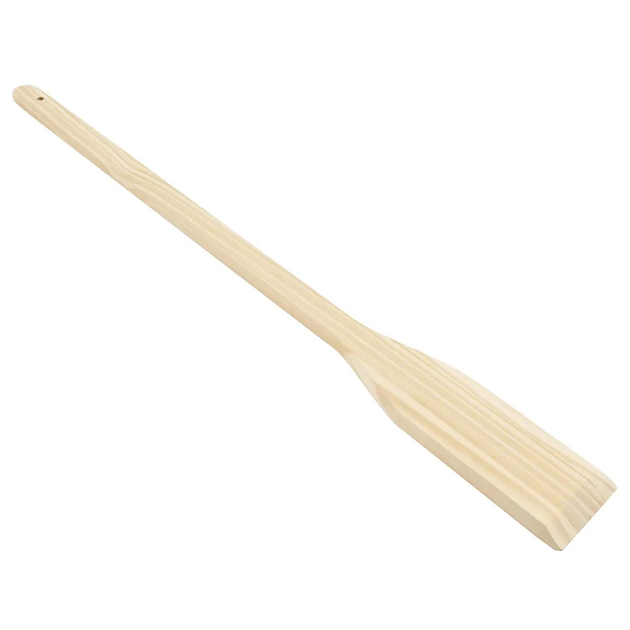 36" Wooden Stirring Paddle with Angled Edge