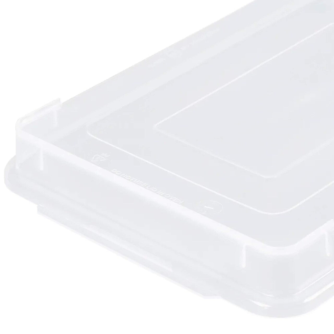 Quarter-Size Sheet Pan Cover 13¾" x 9¾" x 1" Clear Polypropylene Snap On Fit