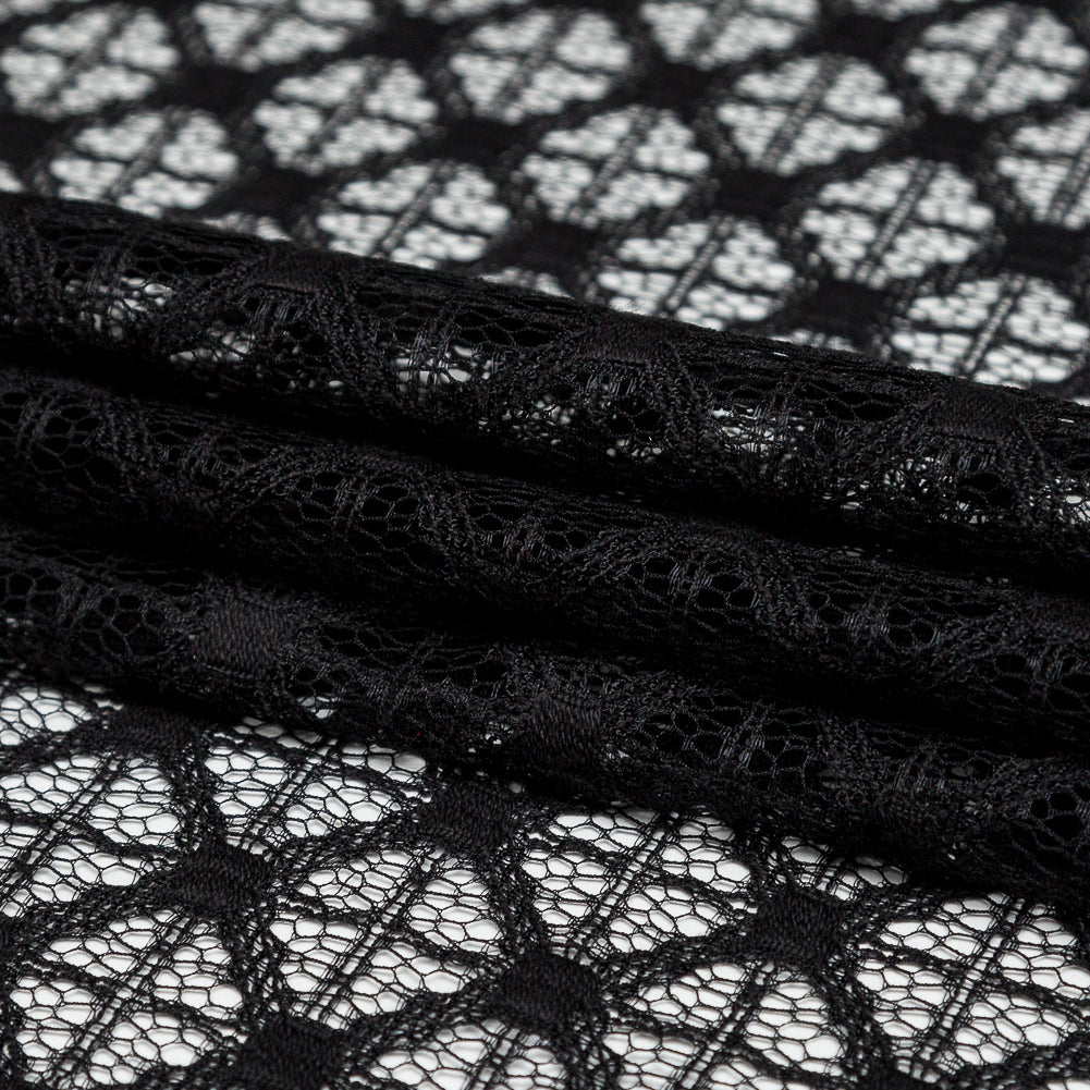 Milly Black Diamond Polyester Lace