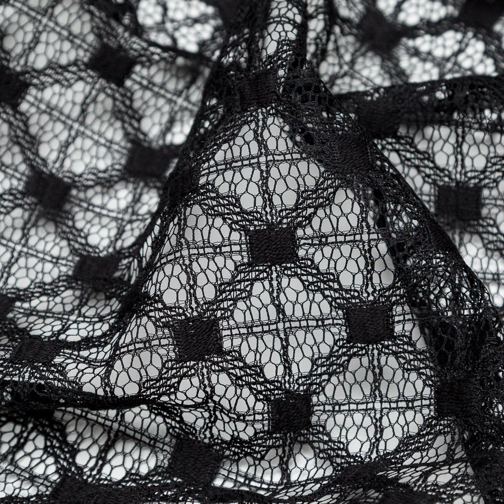 Milly Black Diamond Polyester Lace