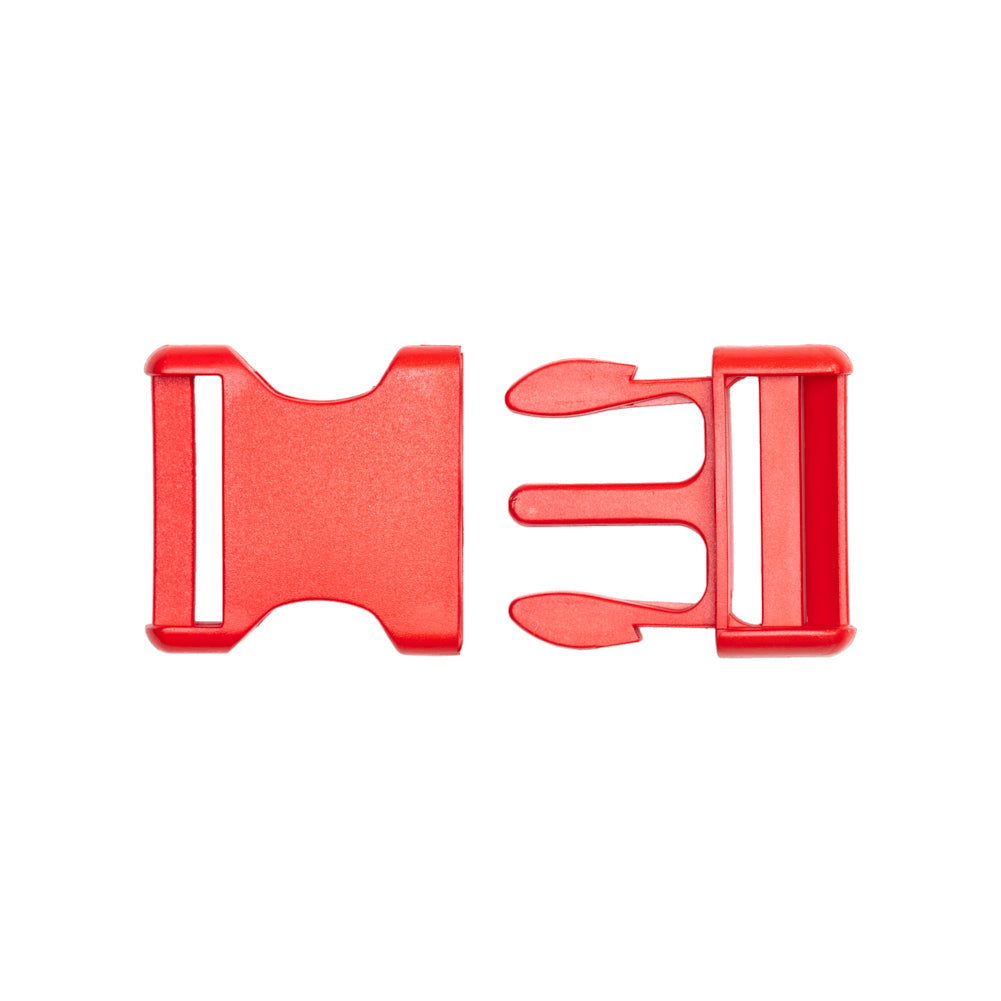 Lucille Lucille Italian Large Fiery Red Plastic Release Buckle
