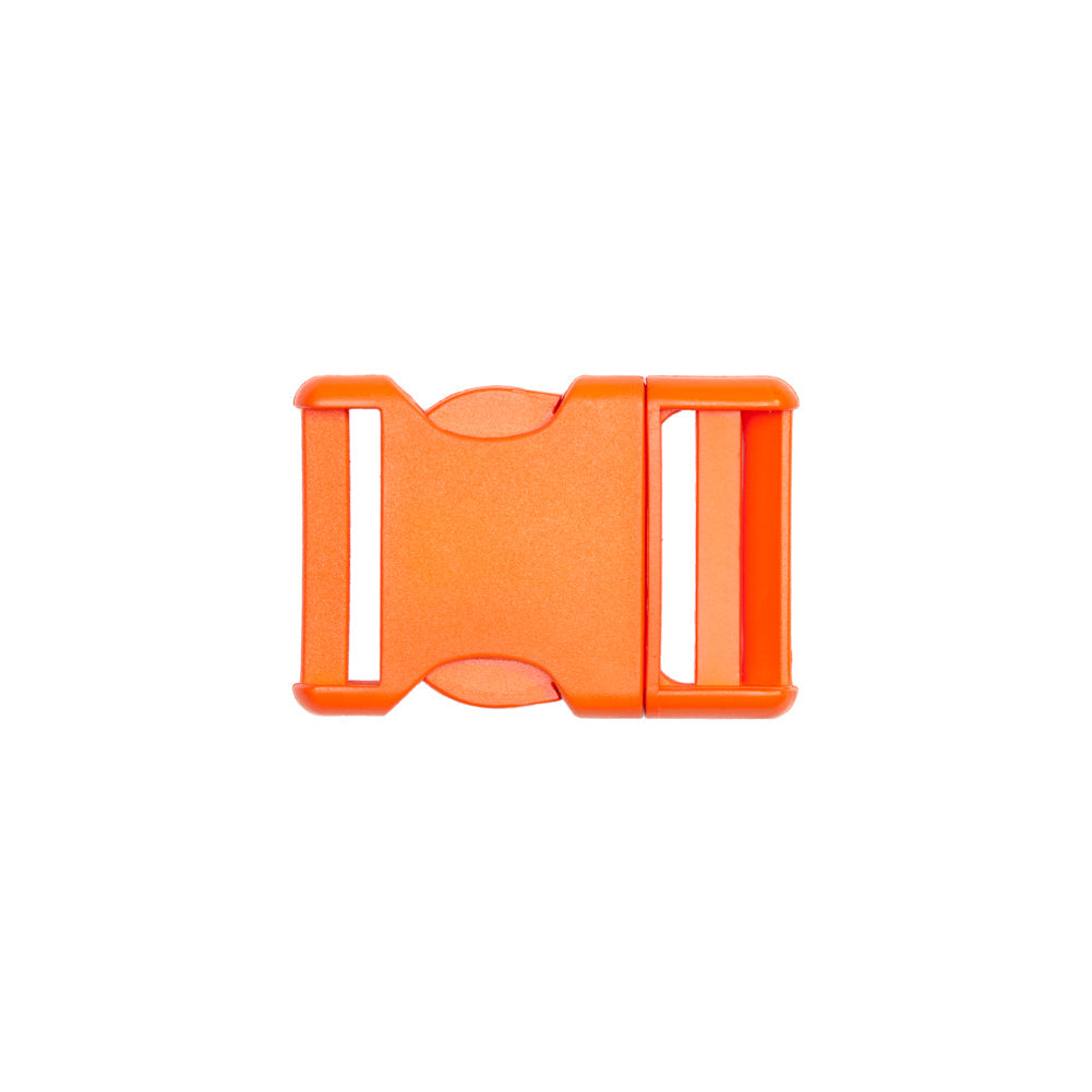 Lucille Italian Large Red Orange Plastic Release Buckle