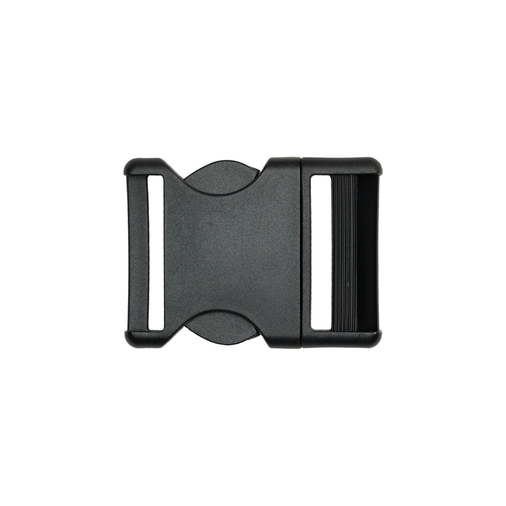 Lucille Italian Extra Large Black Plastic Release Buckle