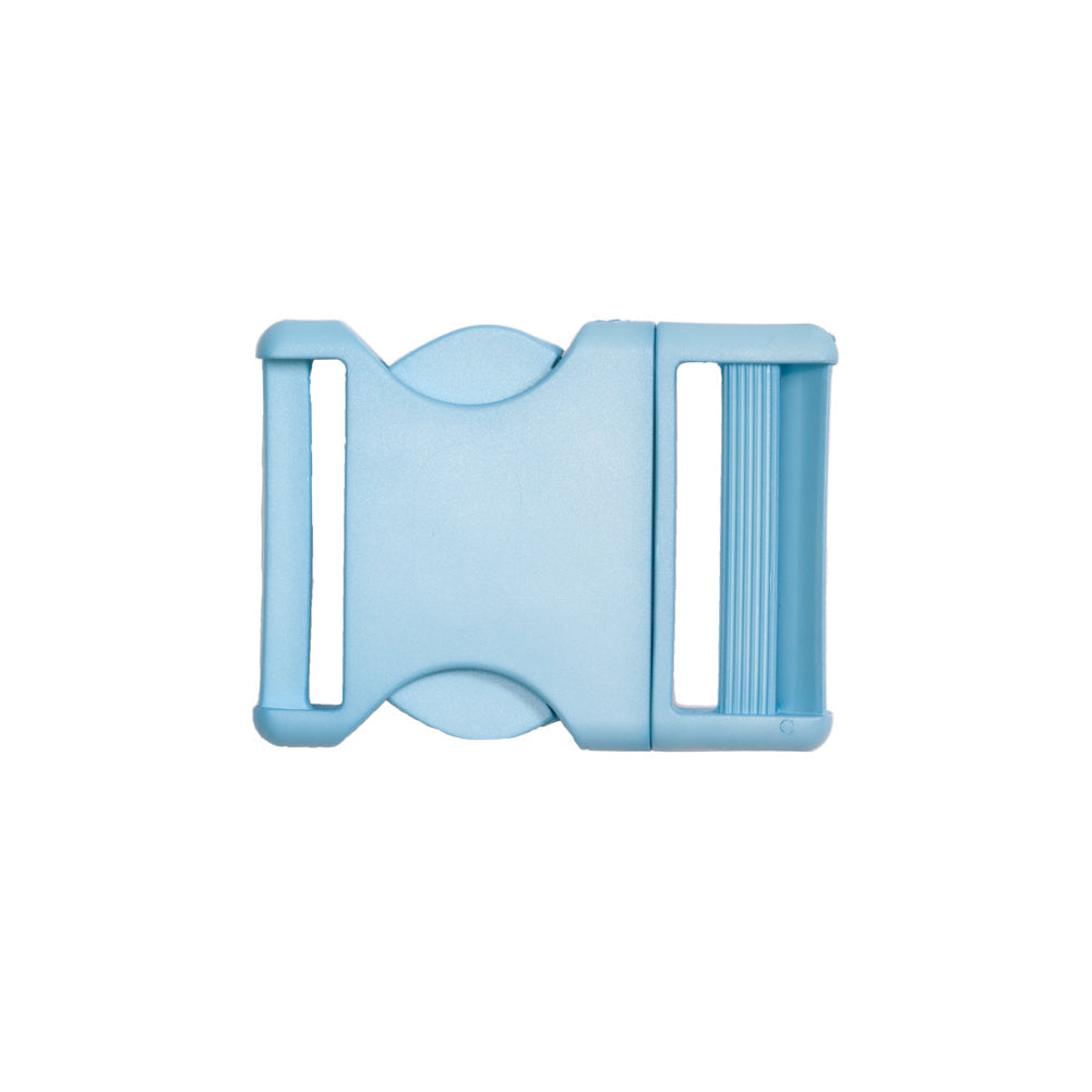 Lucille Italian Extra Large Plume Blue Plastic Release Buckle