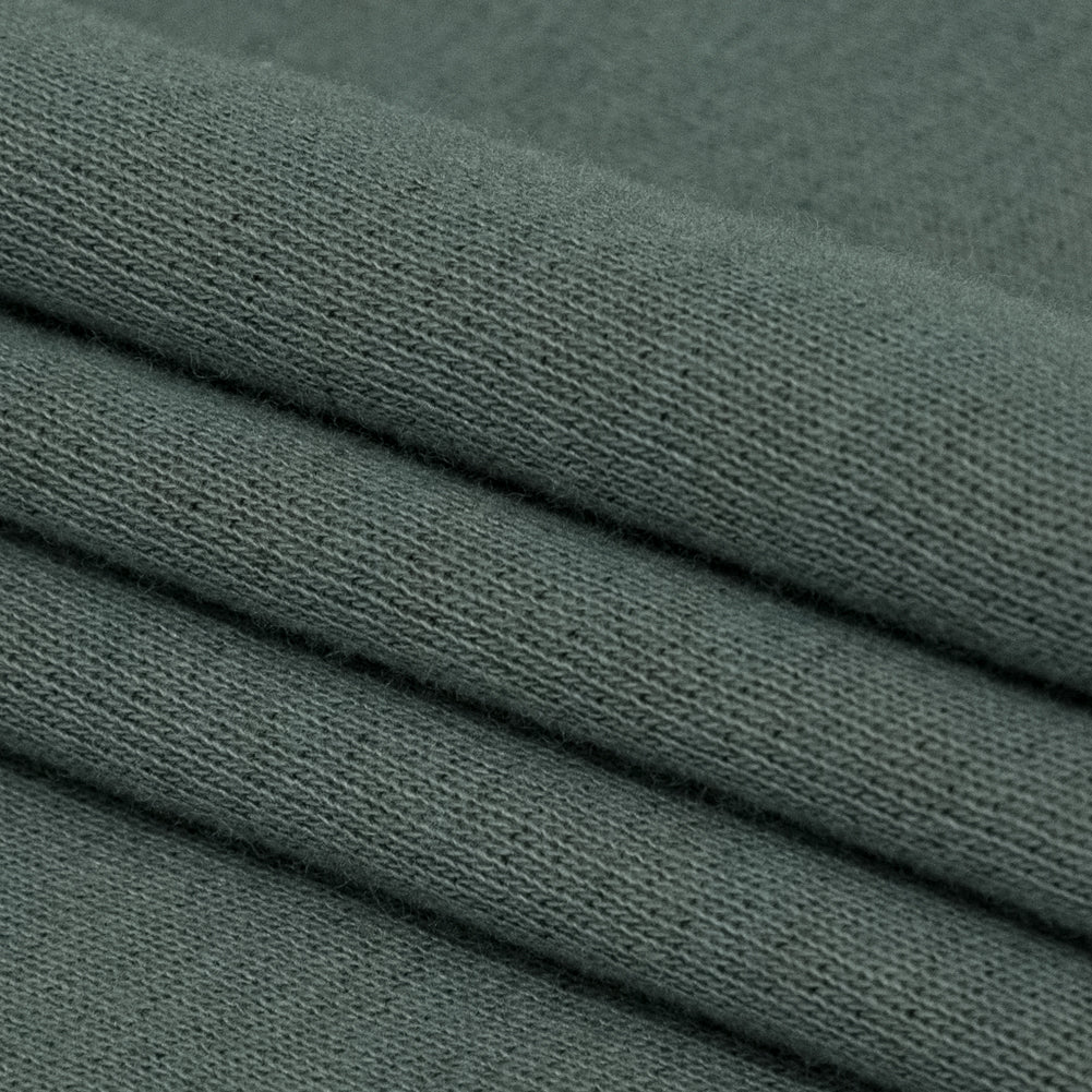 Italian Laurel Wreath and Desert Sand Reversible Wool Double Knit
