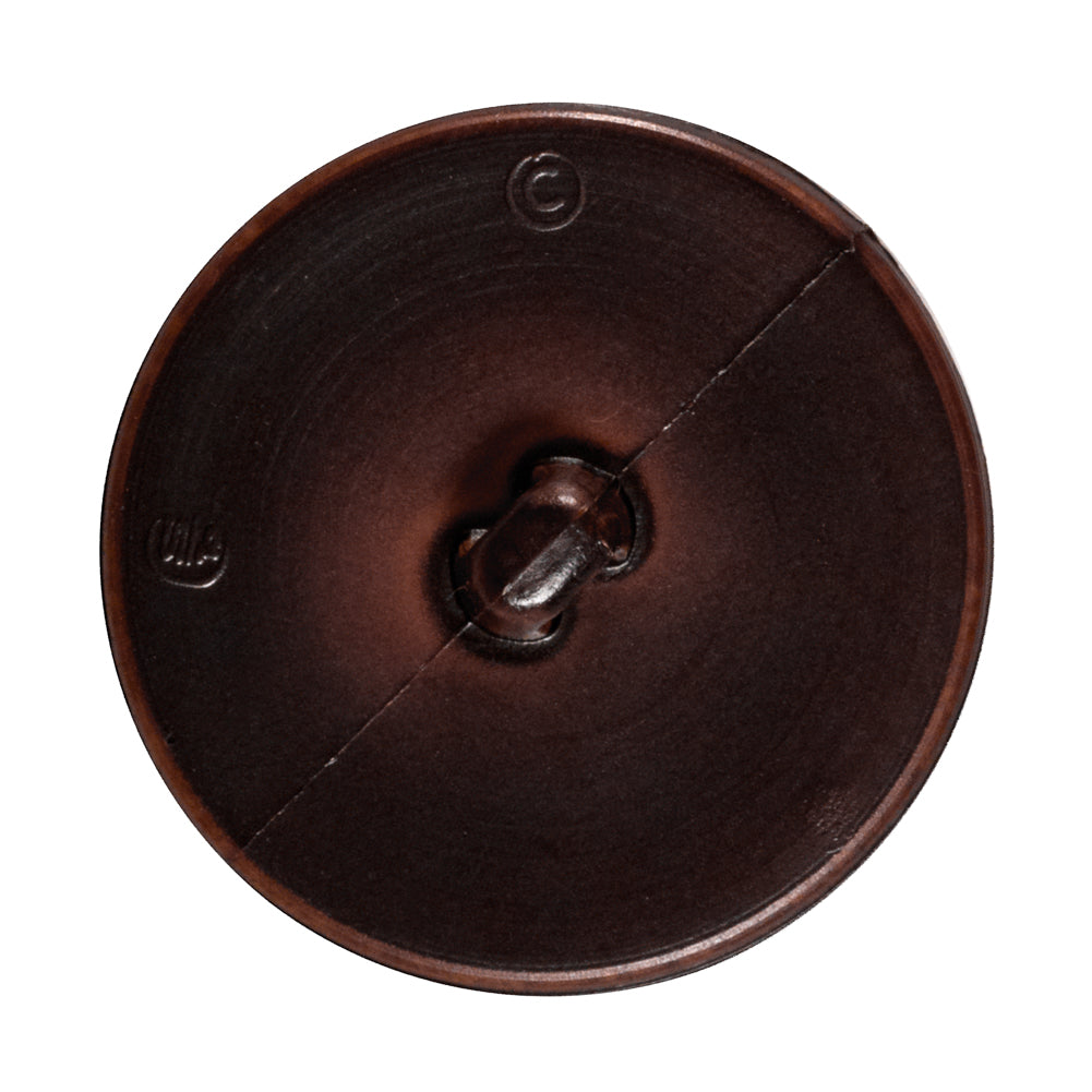 Brown Cross Stitch Plastic Shank Back Button - 54L/34mm