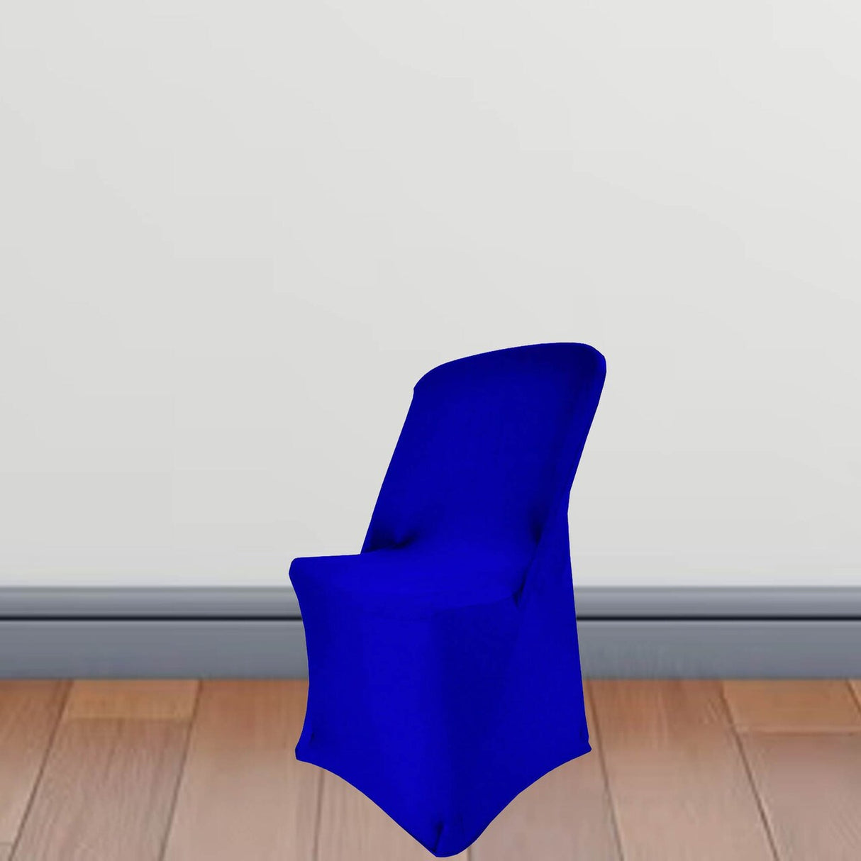 1 Piece Royal Blue Stretch Spandex Chair Cover for Lifetime Folding Chair