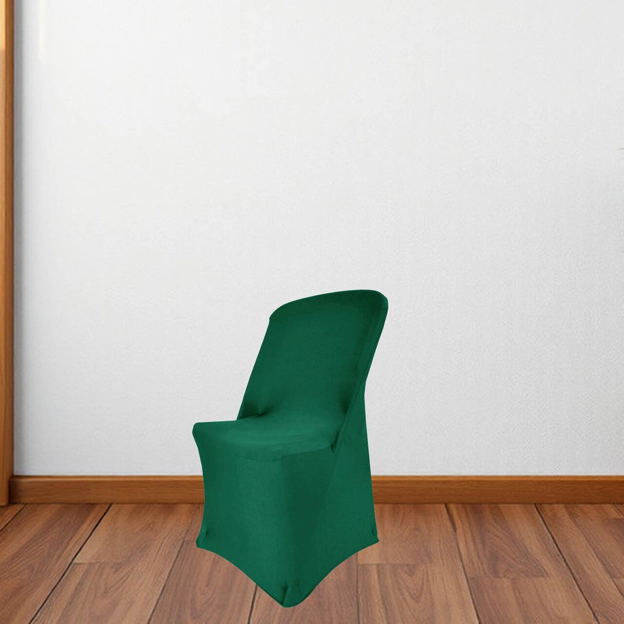 1 Piece Hunter Green & Holly Green Spandex Chair Wrap for Lifetime Folding Chair Stretch & Secure Fit