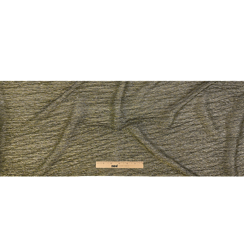 Metallic Stretch Plisse - Black and Gold - Natalia Collection