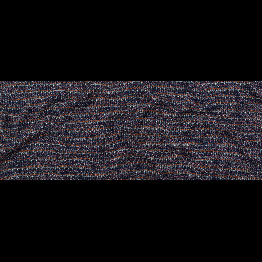 Eclipse, Rustic Orange and Red Striped Blended Wool Knit