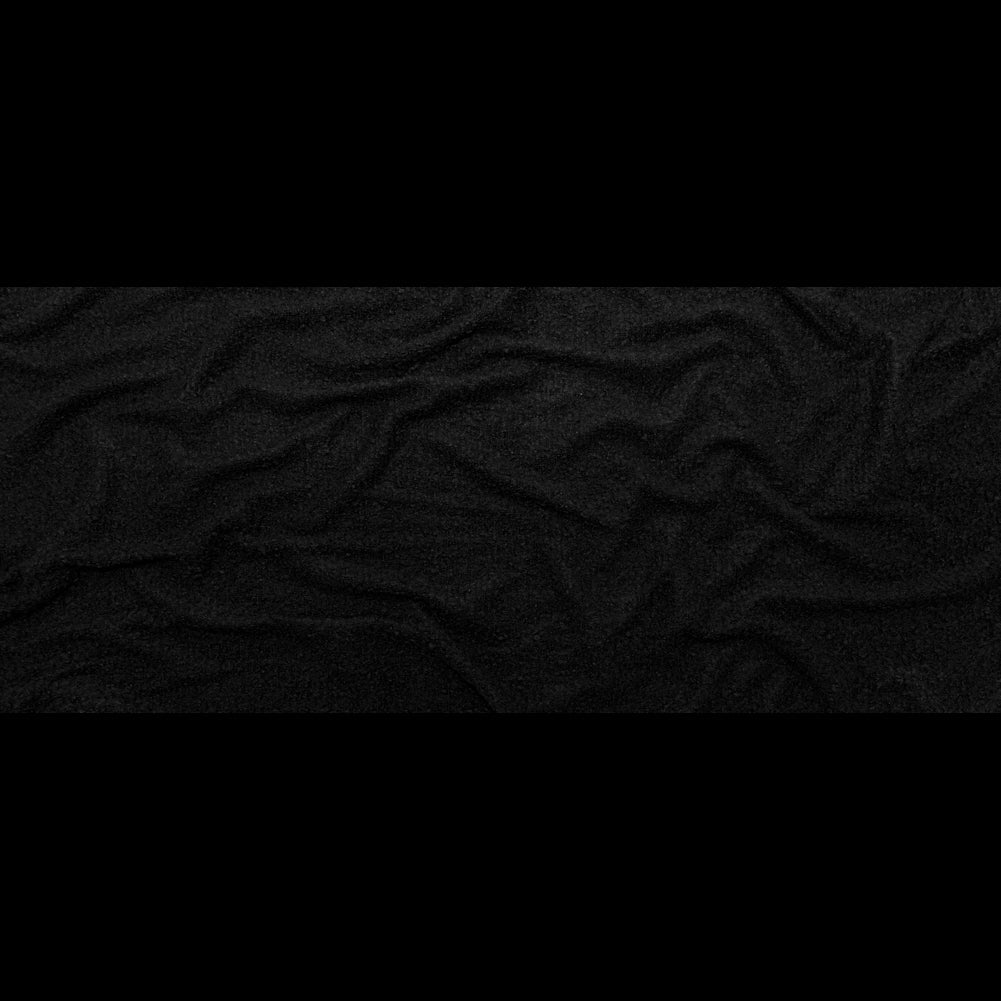 Black Boucled Blended Wool Knit