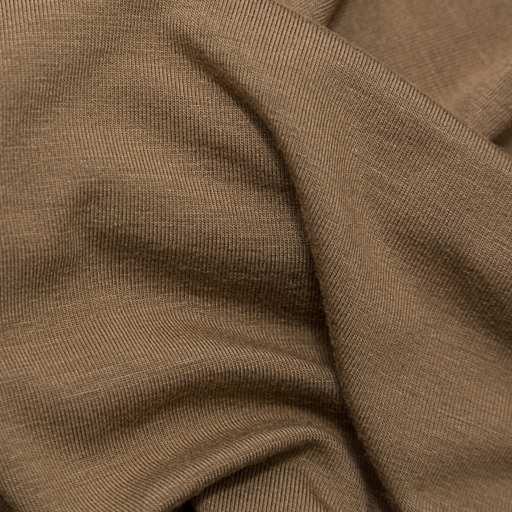 Toasted Coconut Stretch Rayon Jersey