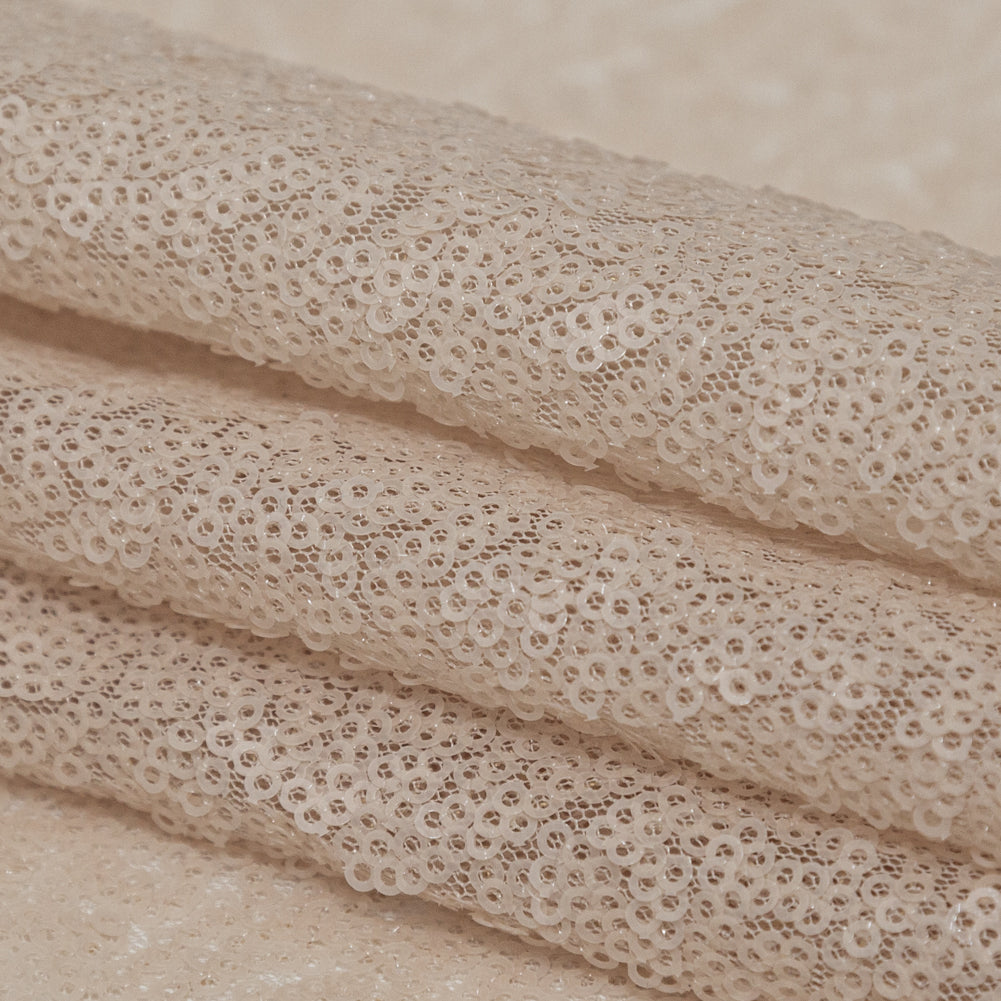 Frappe All-Over Baby Sequins on Mesh