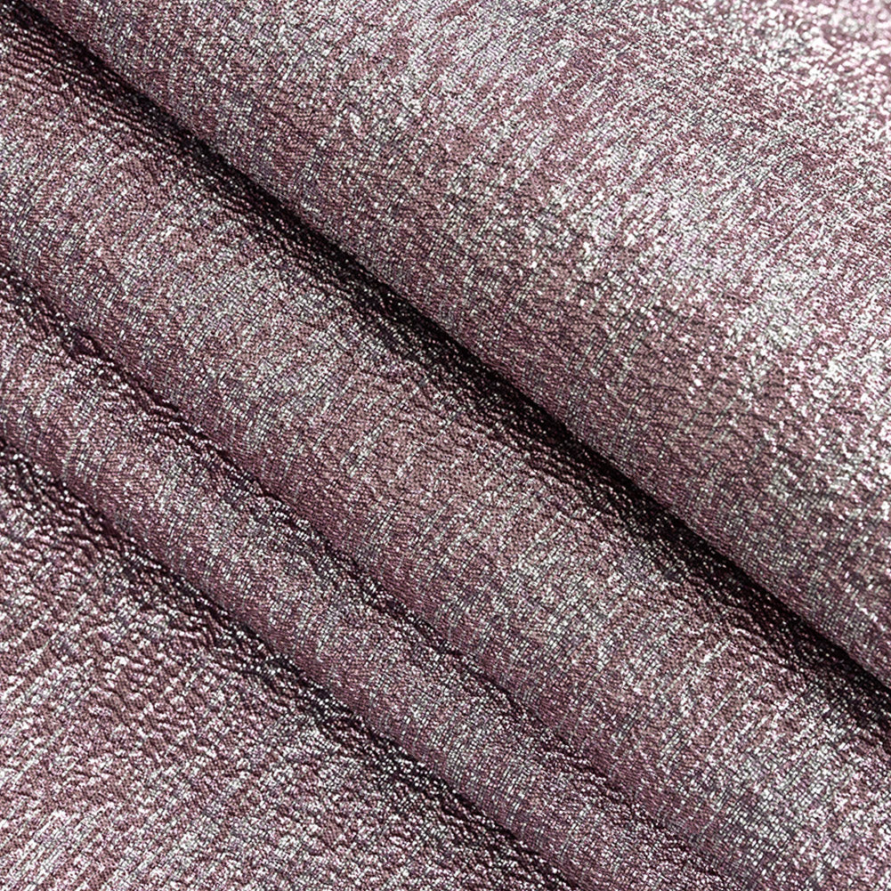 Metallic Pink and Silver Crackle Luxury Brocade