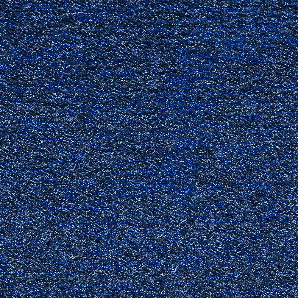 Metallic Royal Blue Crackle Luxury Brocade