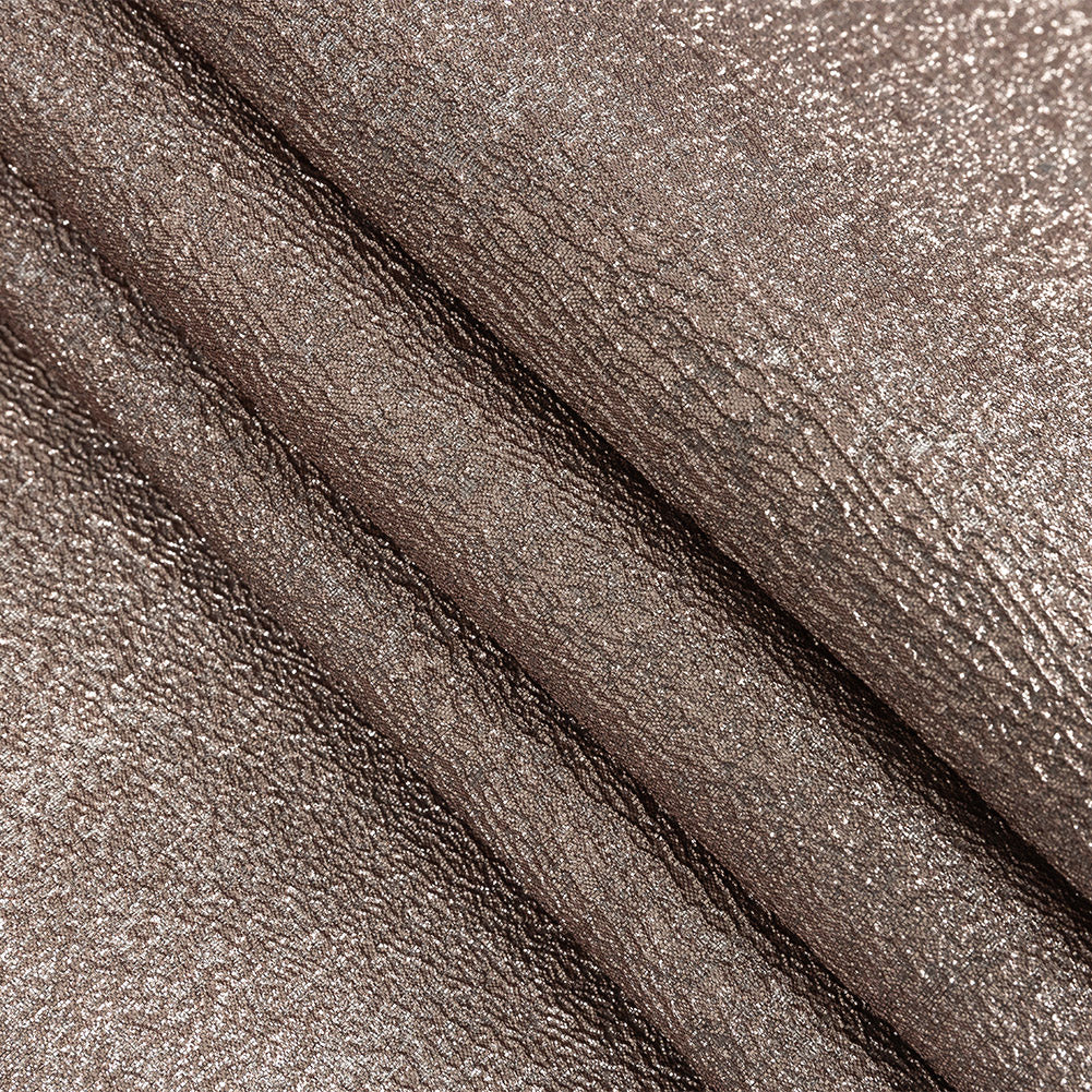 Metallic Rose Gold Crackle Luxury Brocade