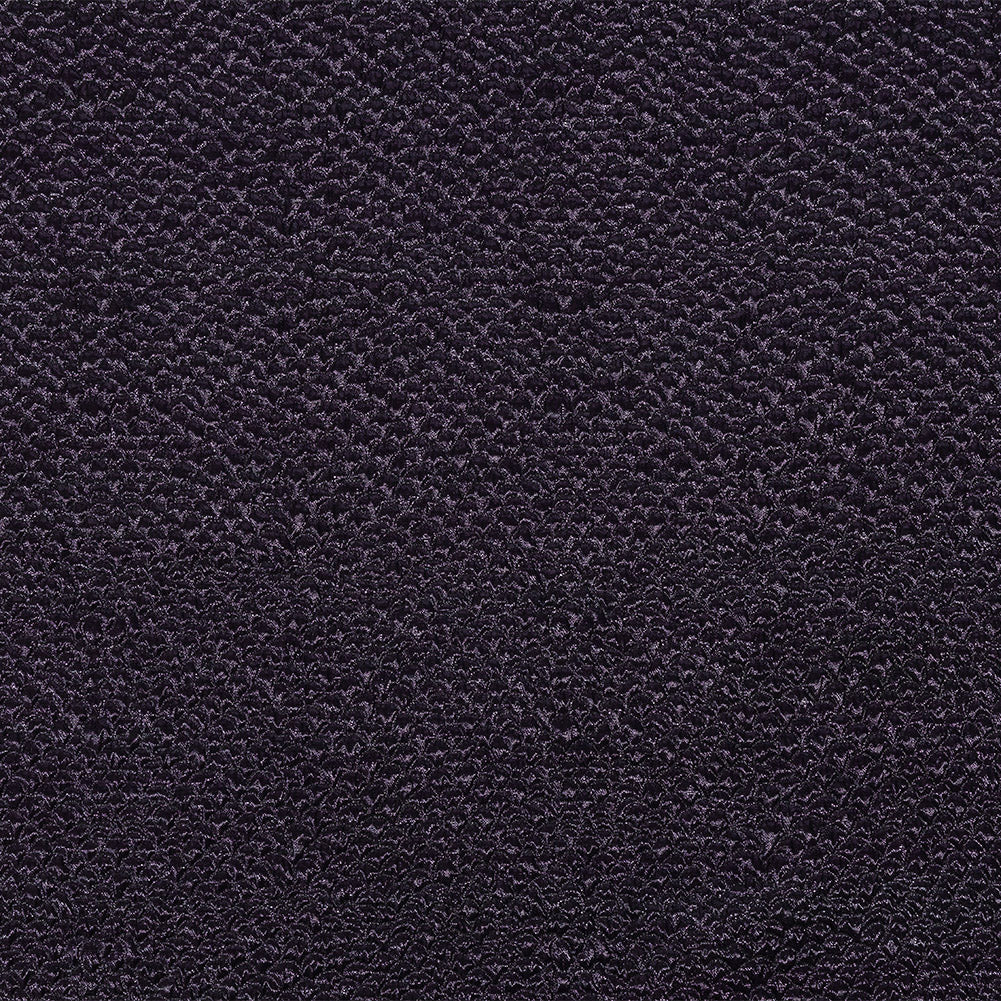 Metallic Eggplant Dimensional Scallops Brocade