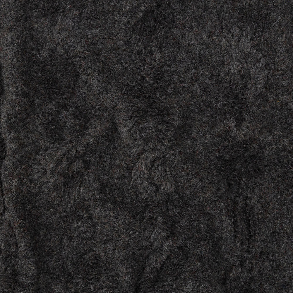 Pavement Chunky Knit with Plum Accents