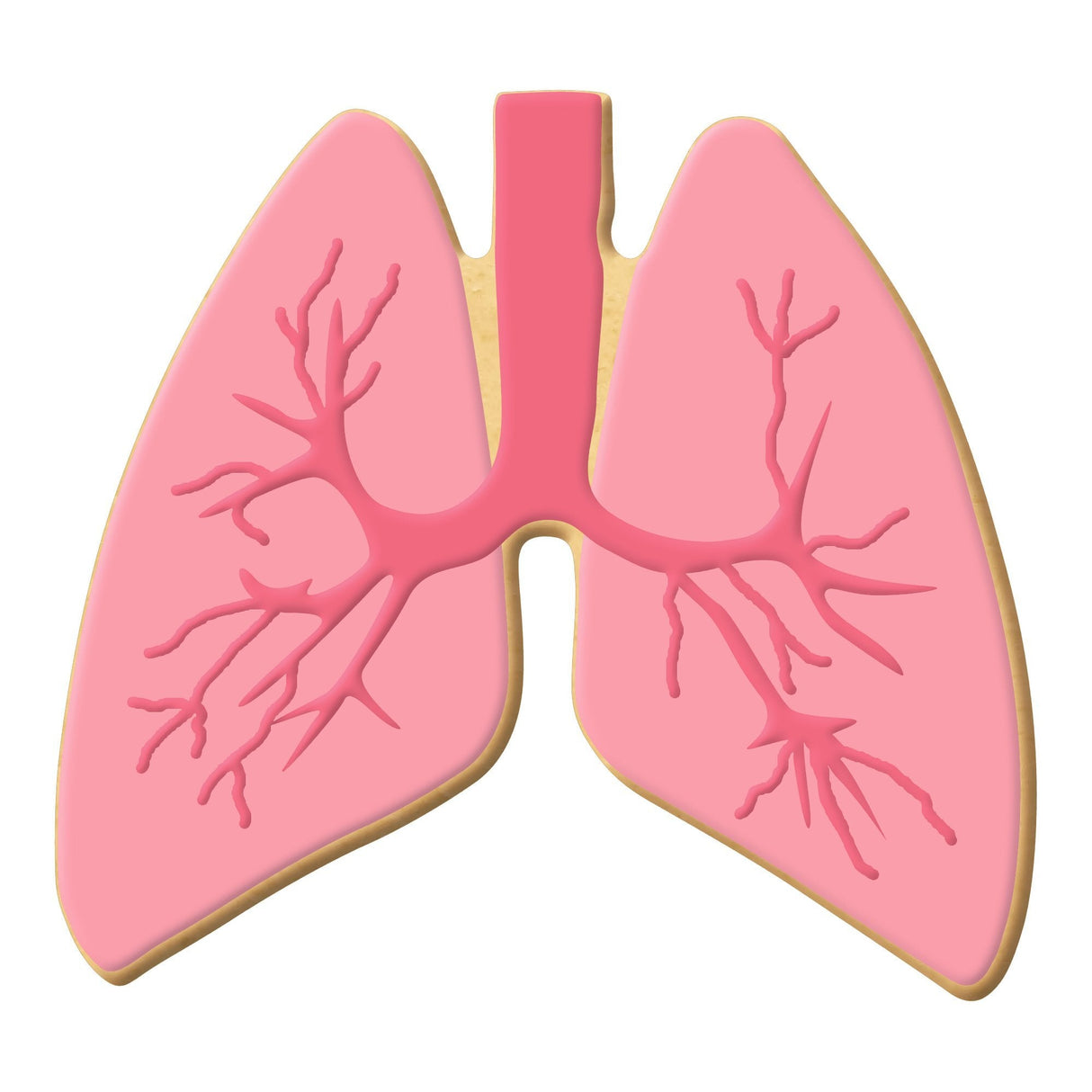 Lungs Cookie Cutter 3.75 in PC0397