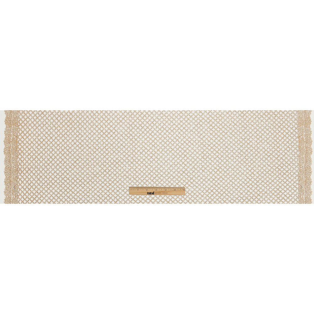 Guipure Lace with Glitter - Champagne Diamonds