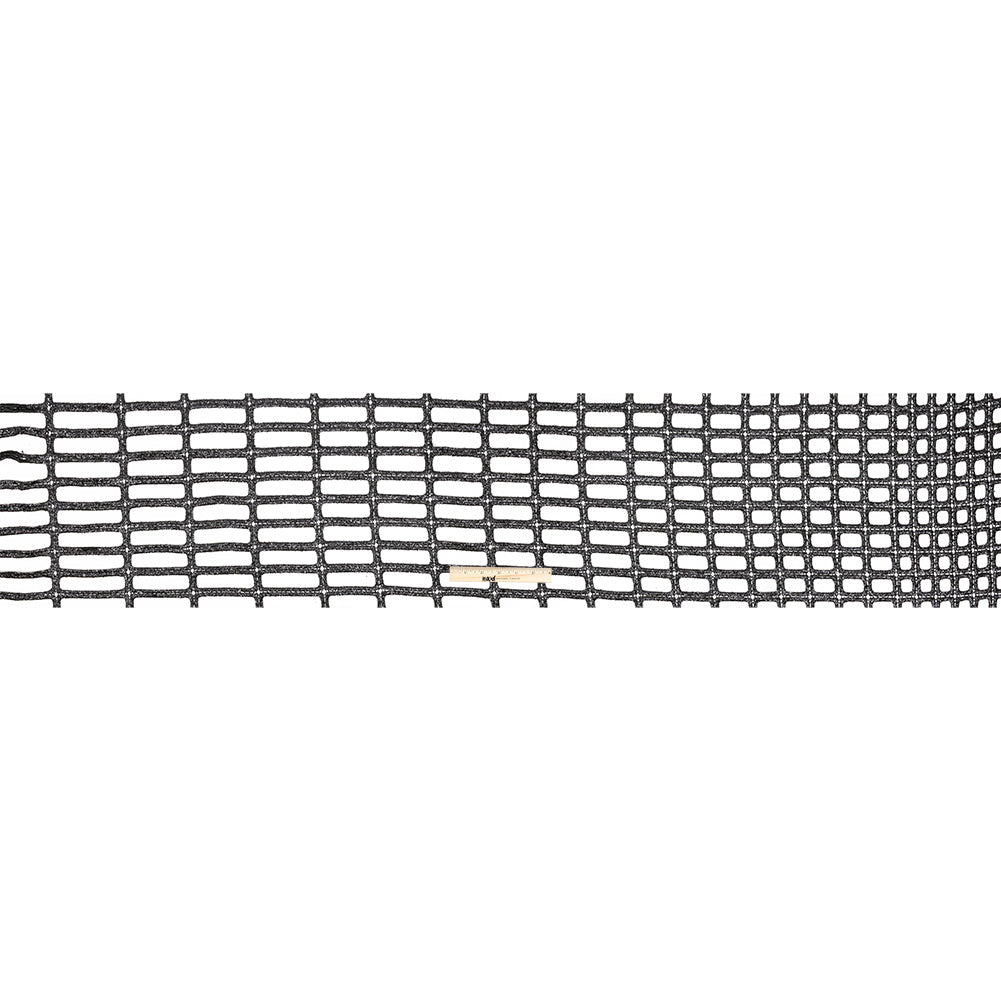 Guipure Lace with Glitter - Black Gradient Rectangles
