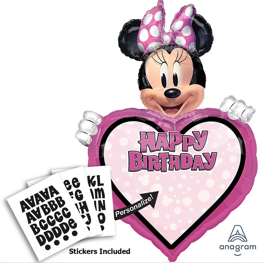 Minnie Mouse Foil Balloon Personalized