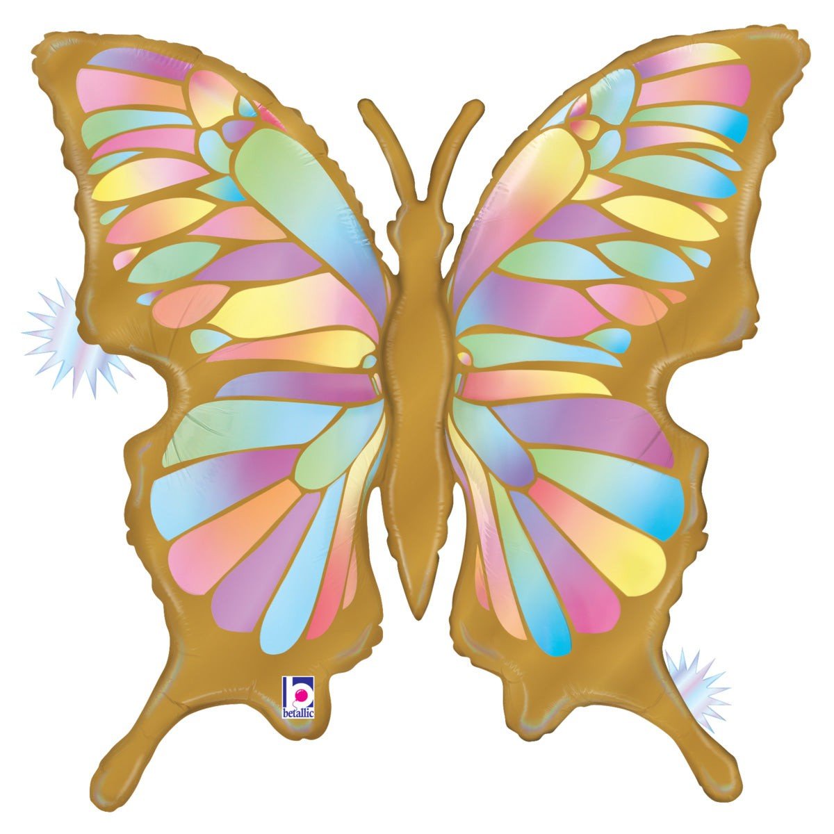 Butterfly Foil Balloon 33 Inch Opal