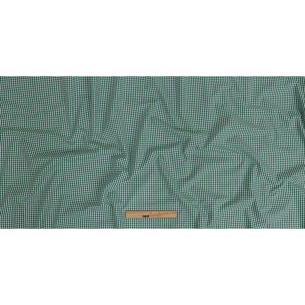 Organic Cotton Gingham 0.125" - Emerald - Campinas Collection