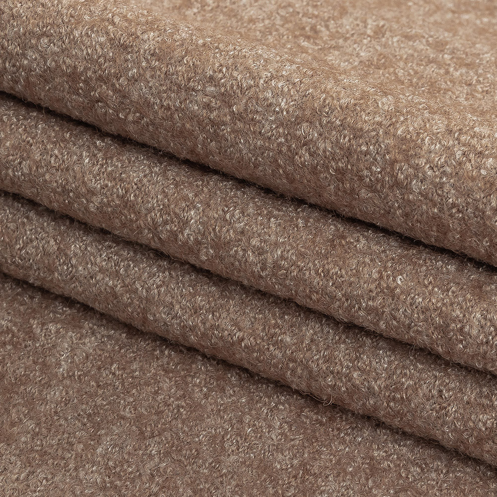Boiled Wool Coating Fabric - Oatmeal Marbled - Ketil Collection